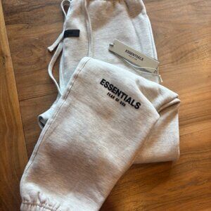 Fear of God Essentials Light Gray Joggers